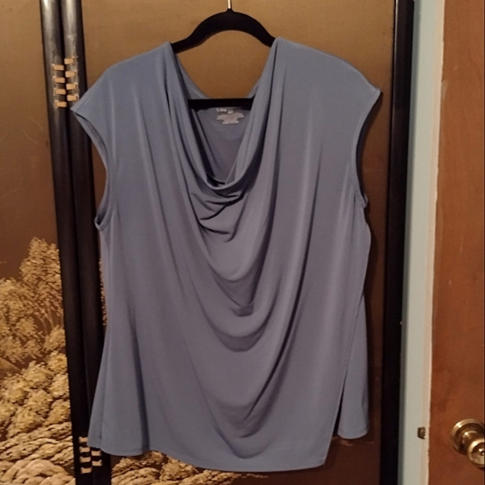**sold** Lane Bryant 18/20 light blue cowl neck top